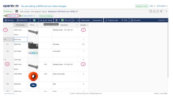 BOM: Single-level, Multi-level, Flattened – OpenBOM Training Library